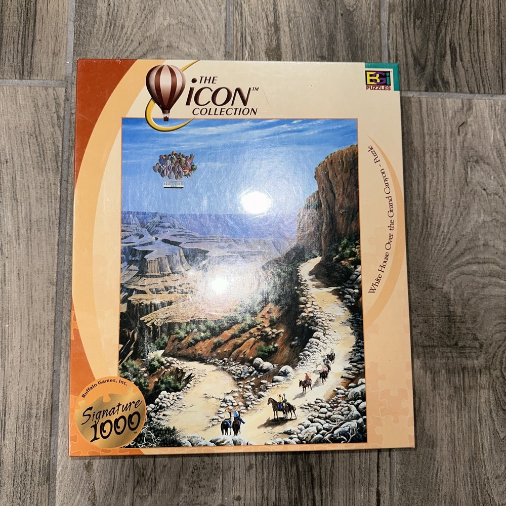 Buffalo Games Signature 1000 Puzzle Series White House Over the Grand Canyon NIB